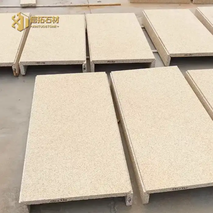 Golden hemp color exterior wall hanging stone